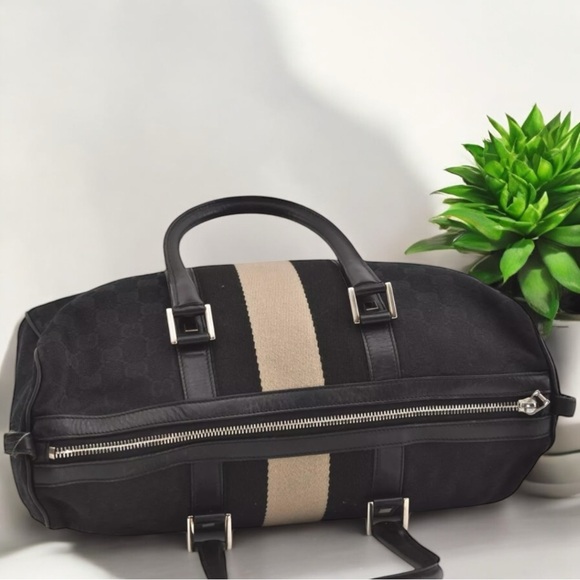 GUCCI - Jacquard Boston Bag - Picture 7 of 16